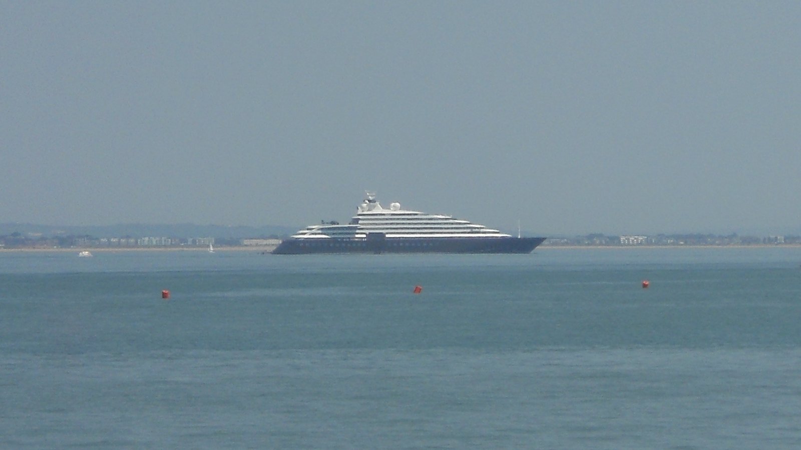 Scenic Eclipse II luxury expedition cruise ship in the Solent, England