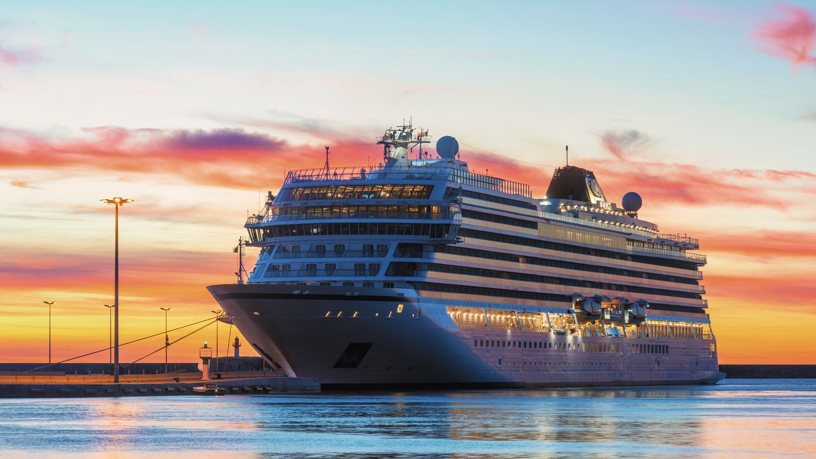 Viking Sky at the port of Sete, France