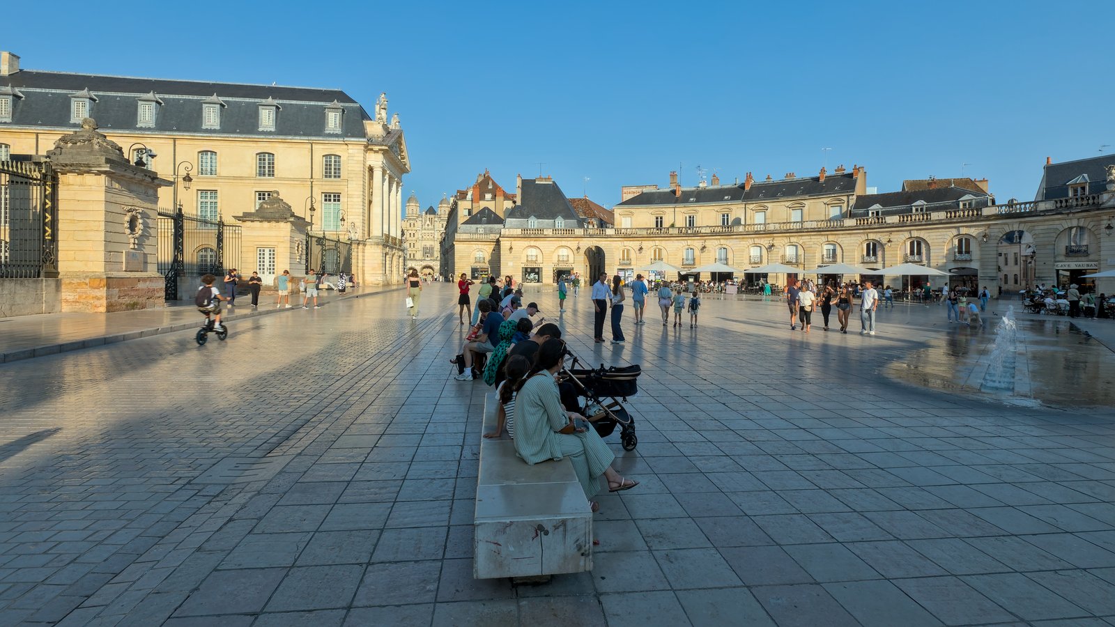 Place de la Libération in Dijon at dusk