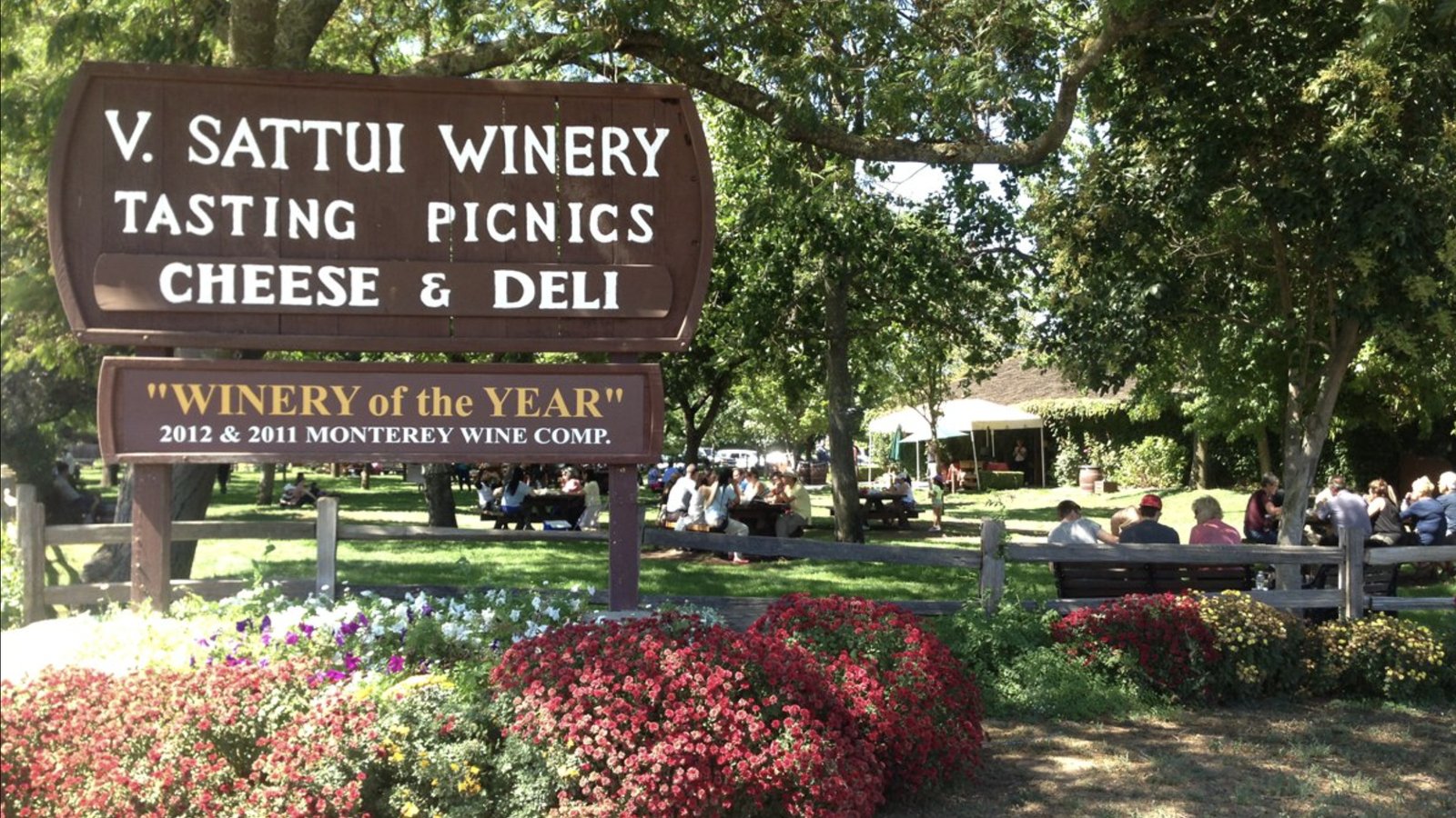 V. Sattui Winery picnic grounds