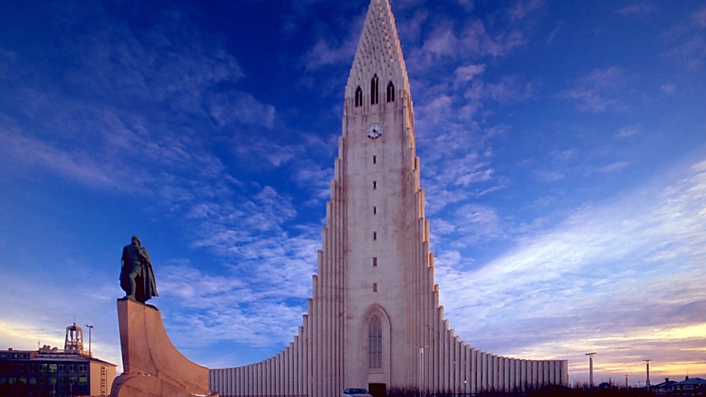 Hallgrimskirkja church in Reykjavik, Iceland
