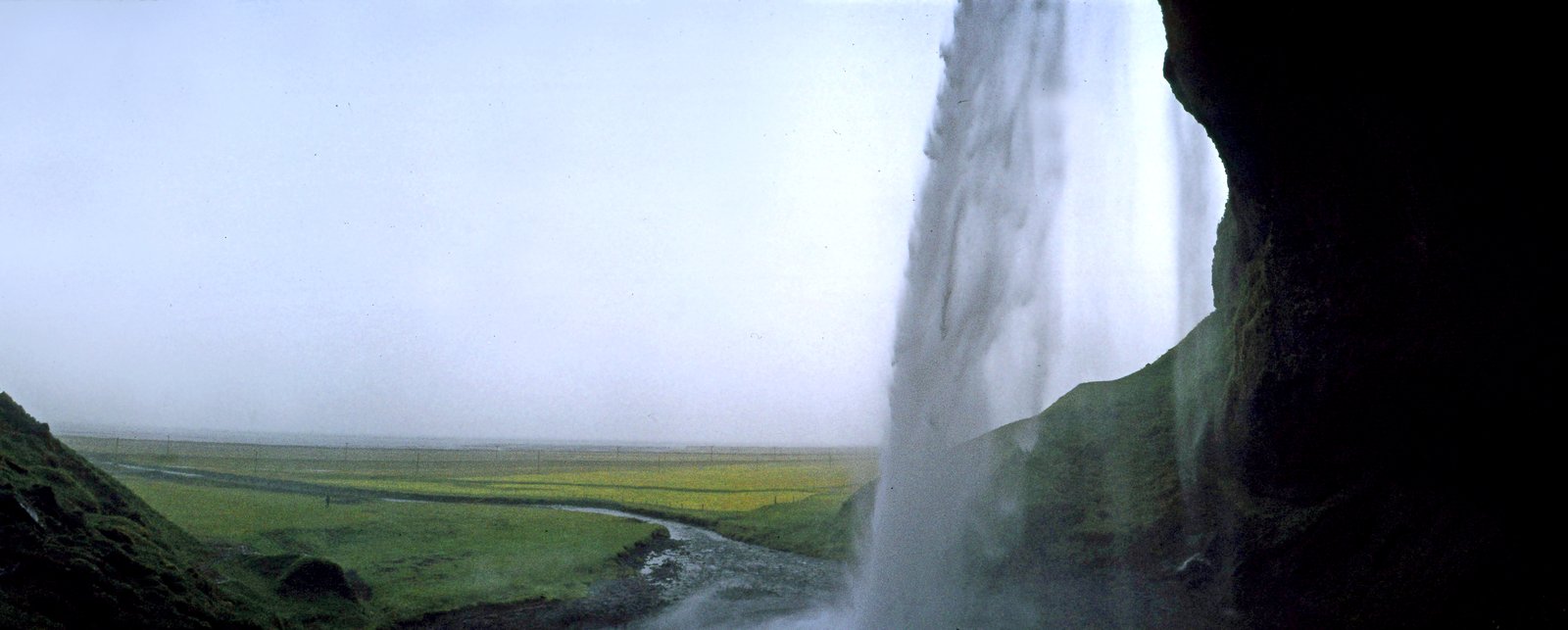 Seljalandsfoss waterfall area on Iceland's South Coast