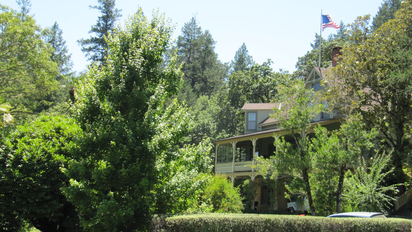 Schramsberg historic winery house in Calistoga, Napa Valley