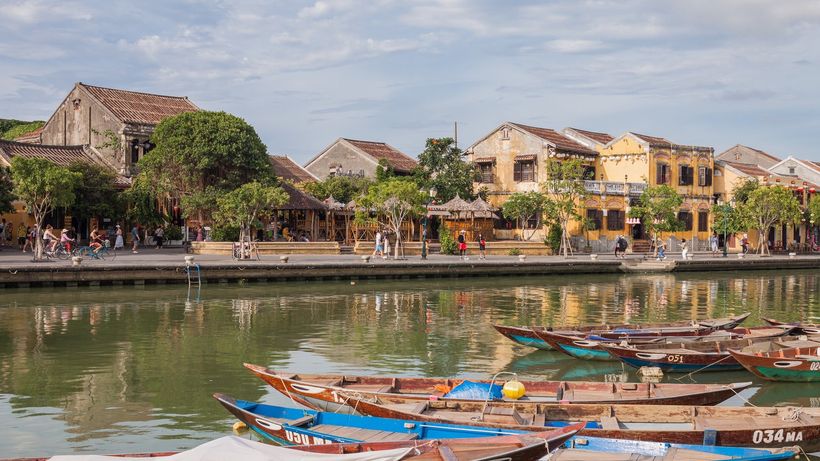 The riverfront of the Ancient Town of Hoi An