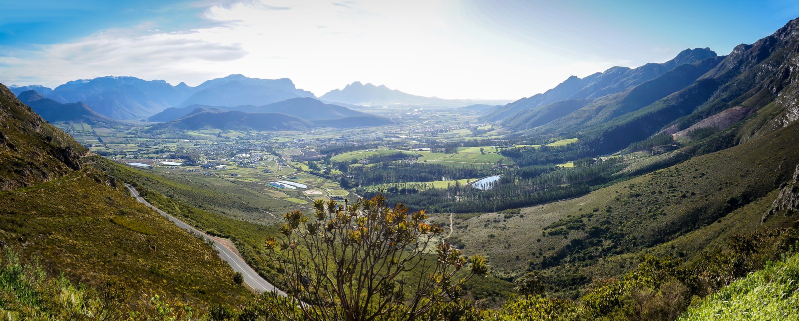 Franschhoek Valley in the Cape Winelands, South Africa