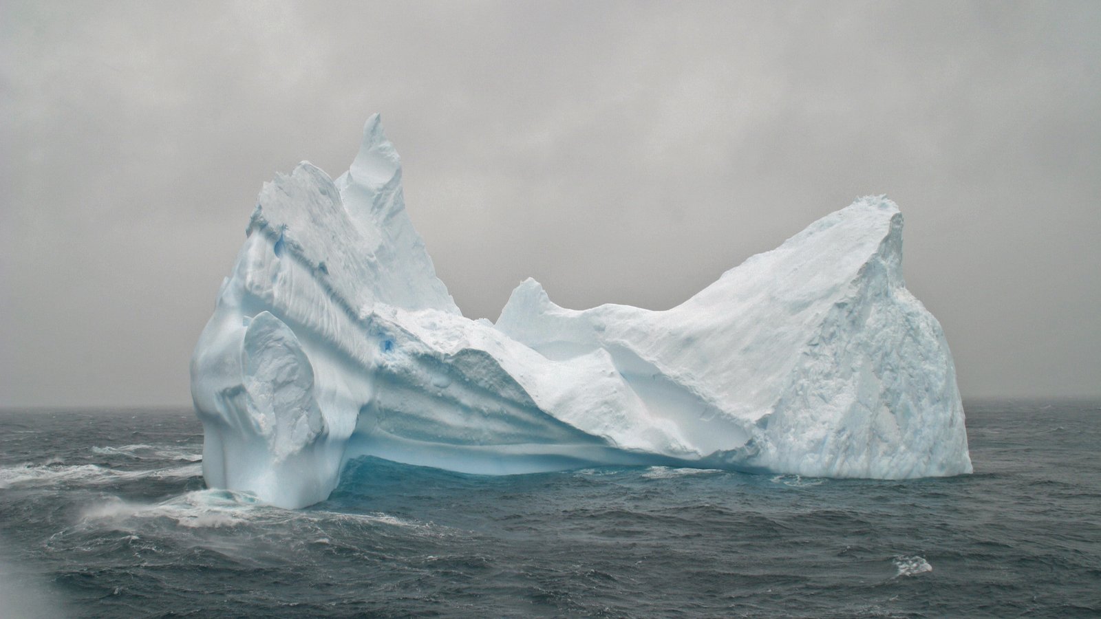 Cape Horn seen from a ship crossing the Drake Passage