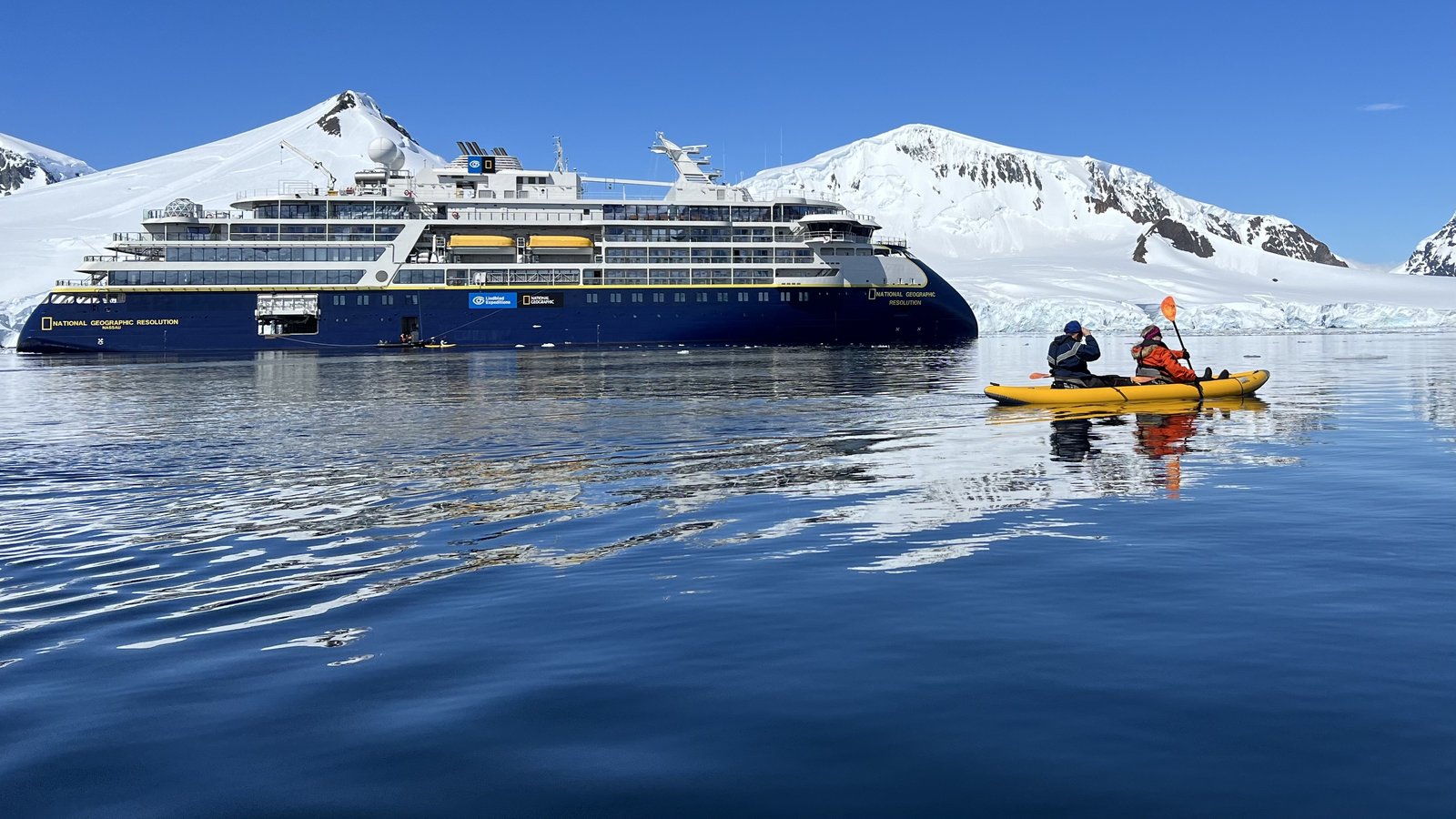 Lindblad National Geographic Resolution in Antarctic waters