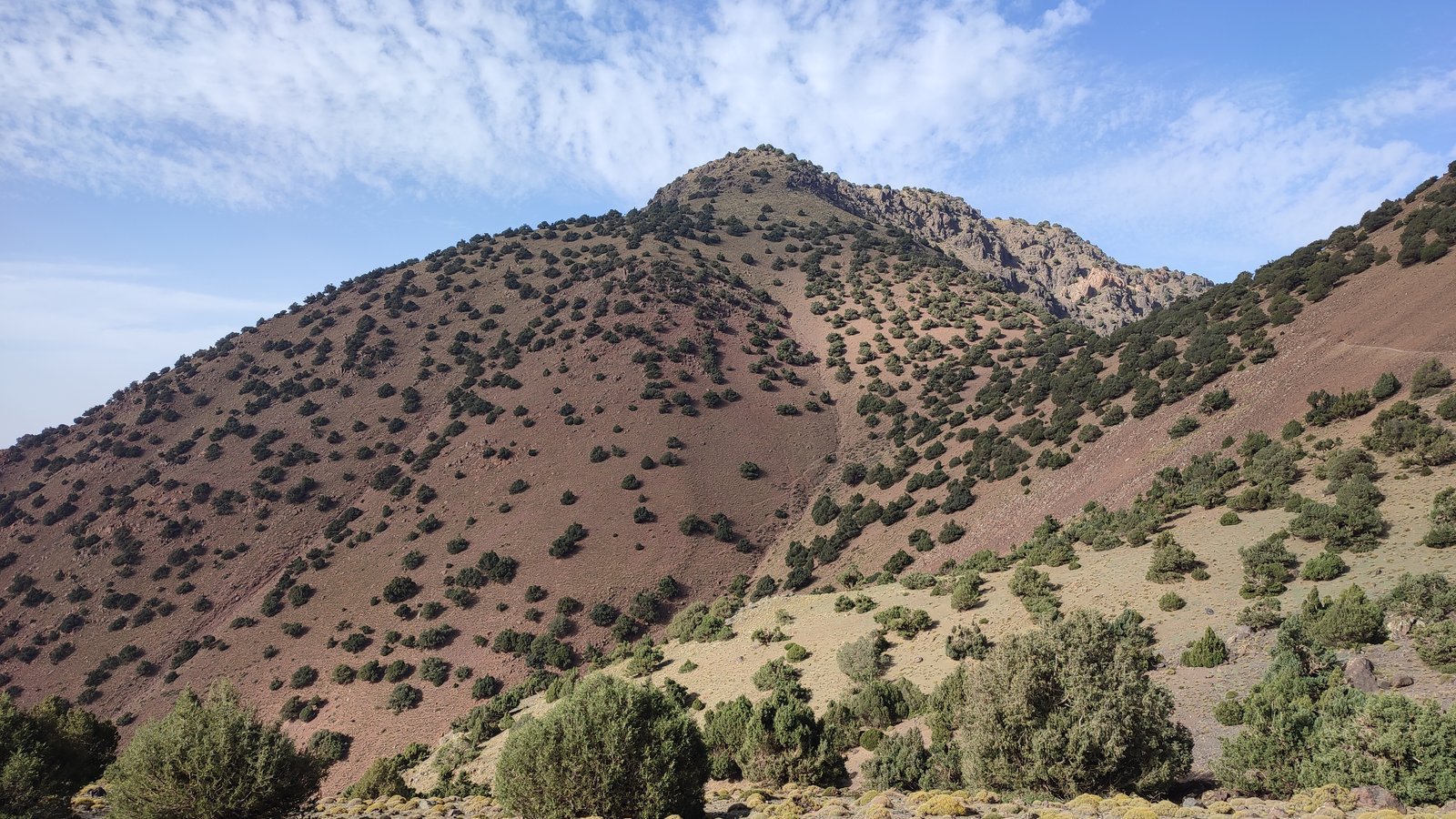 The High Atlas range of Morocco